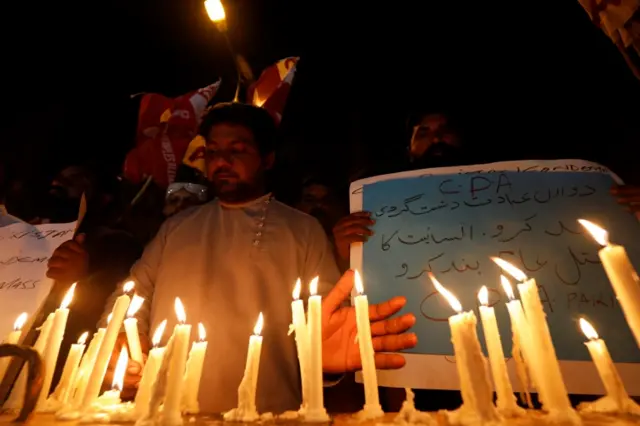 Vigil in Karachi