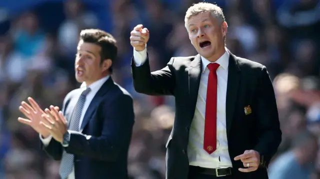 Marco Silva and Ole Gunnar Solskjaer