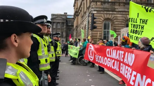 Climate change protests took place in Edinburgh last week