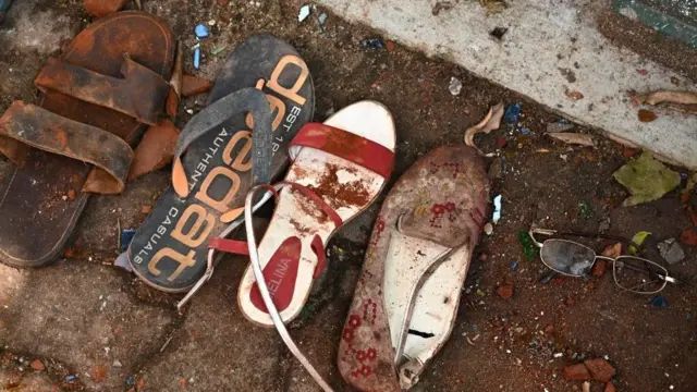 Shoes of the victims