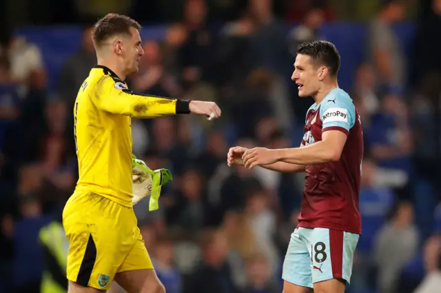 Tom Heaton and Ashley Westwood