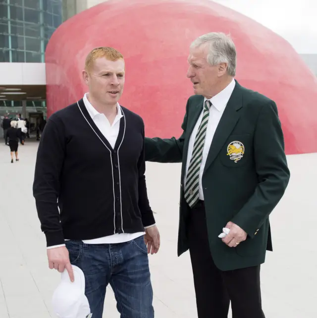 Neil Lennon and Billy McNeill