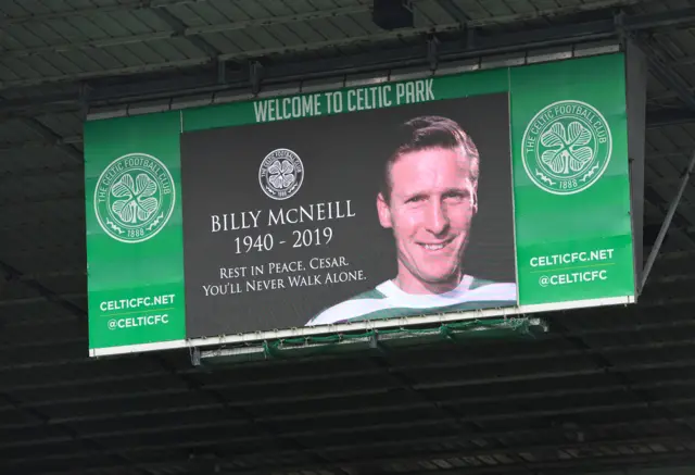 The big screen inside Celtic Park