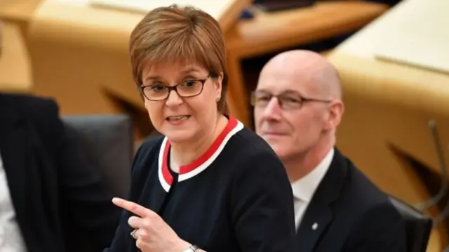 Ms Sturgeon's statement will begin at 1.30pm