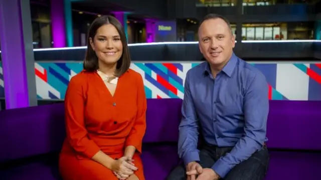 Rebecca Curran and Martin Geissler, presenters of the Nine