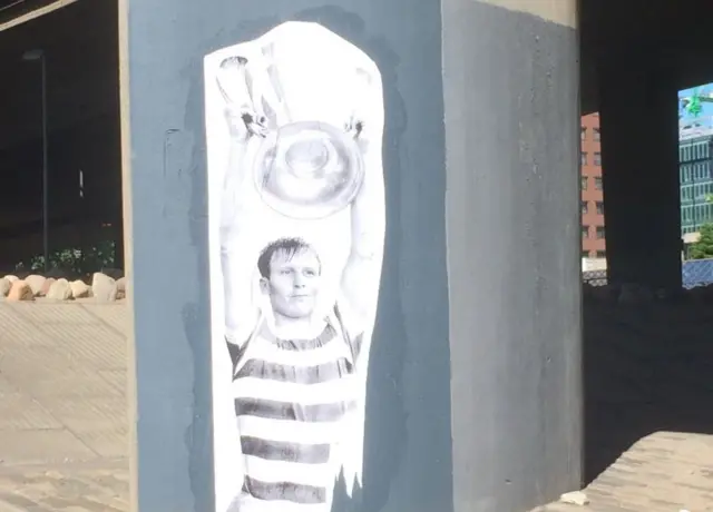 Painting of Billy McNeill