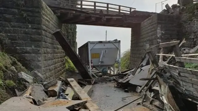High Peak Trail bridge