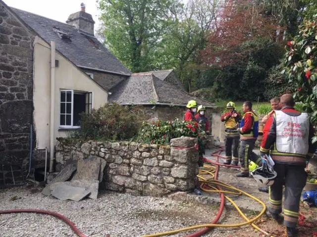 Lamorna house fire