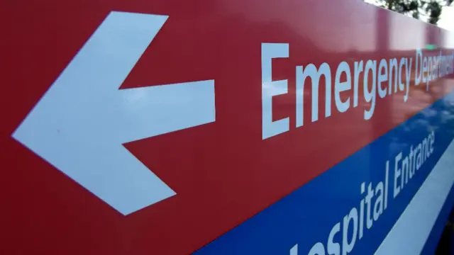 Emergency department sign