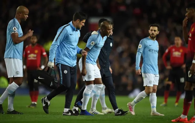 Fernandinho limps off