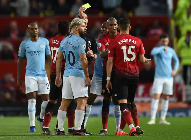 Andreas Pereira shown a yellow card