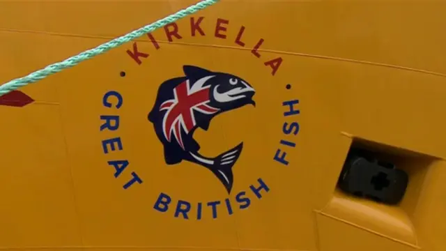 A logo on the side of Kirkella