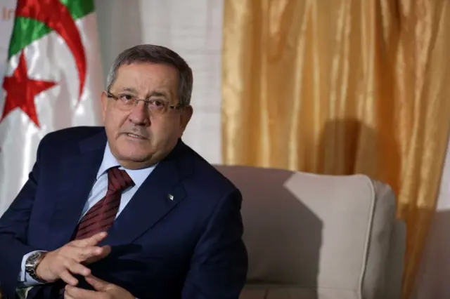 CEO of Sonatrach Abdelmoumen Ould Kaddour in Tebessa (Algeria) on November 26, 2018