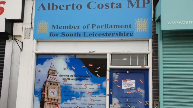 Alberto Costa's office in Blaby