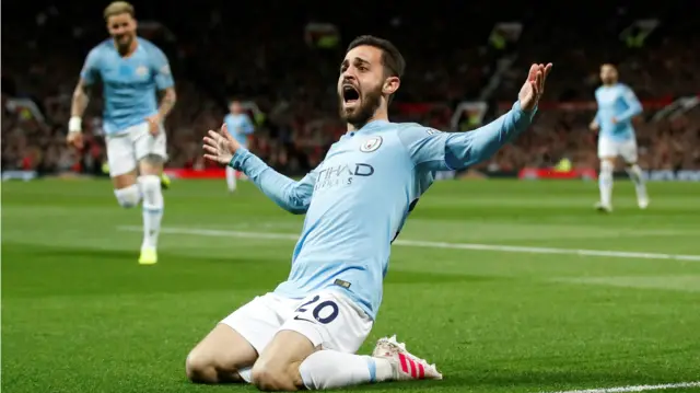 Bernardo Silva celebrates