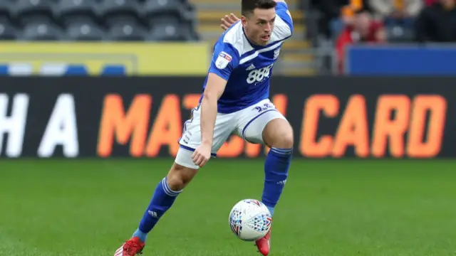 Kerim Mrabti in action for Birmingham City