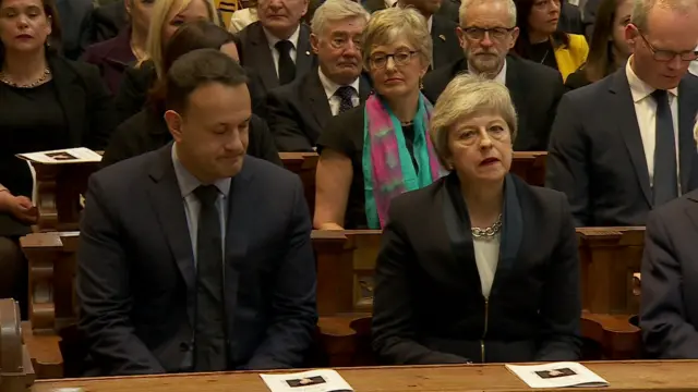 Irish PM Leo Varadkar with UK PM Theresa May