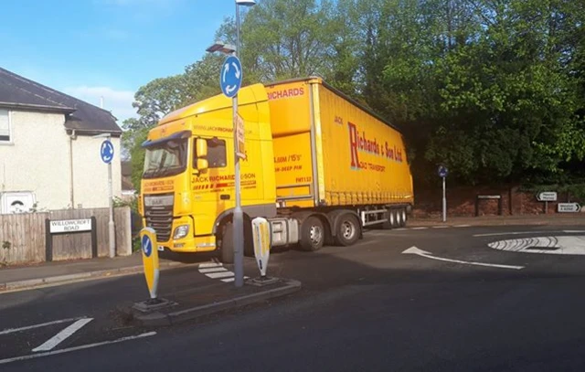 Stuck lorry