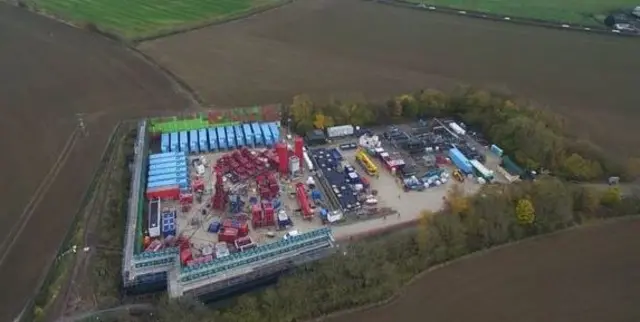 Fracking site