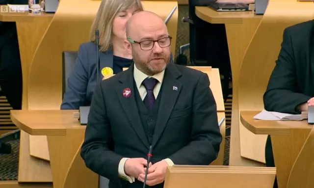 Scottish Green co-convener Patrick Harvie