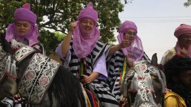 Chinese businessman in traditional gear