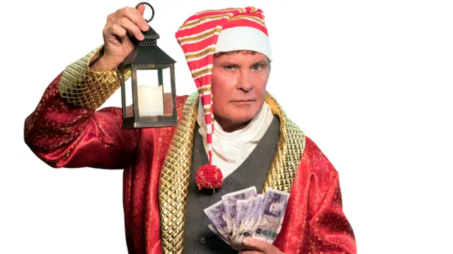 David Hasselhoff as Ebenezer Scrooge