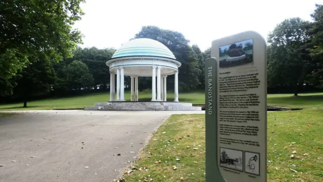 The bandstand in Clifton Park