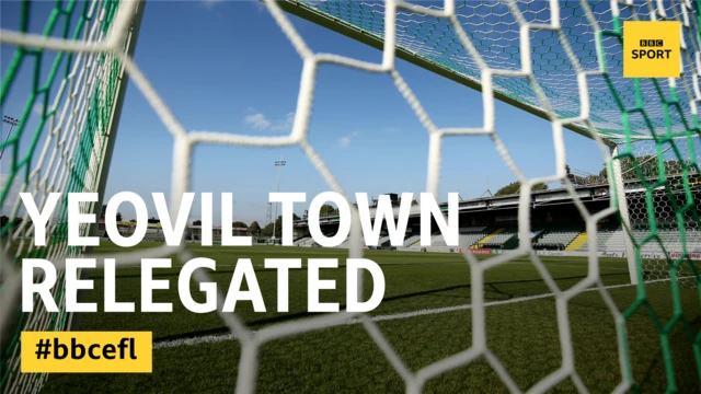 Yeovil Town relegated