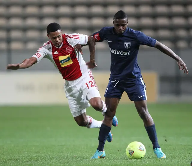 Papy Faty of Bidvest Wits during the Absa Premiership match between Ajax Cape Town and Bidvest Wits at Cape Town Stadium on April 20, 2013 in Cape Town, South Africa.