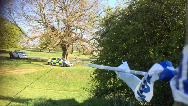 Police tape on Beverley Westwood