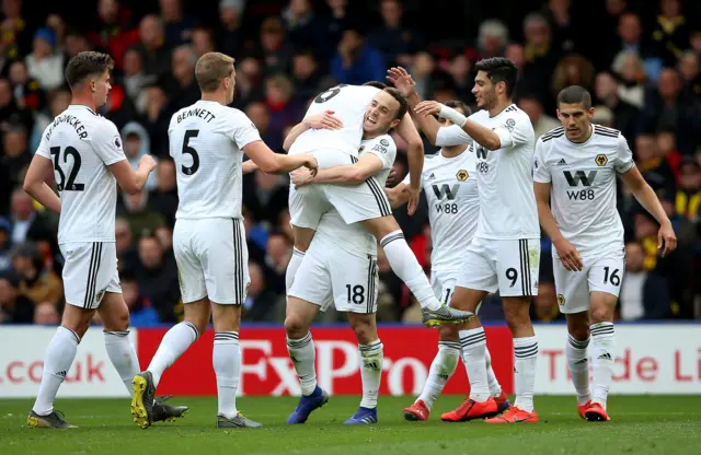 Wolves celebrate