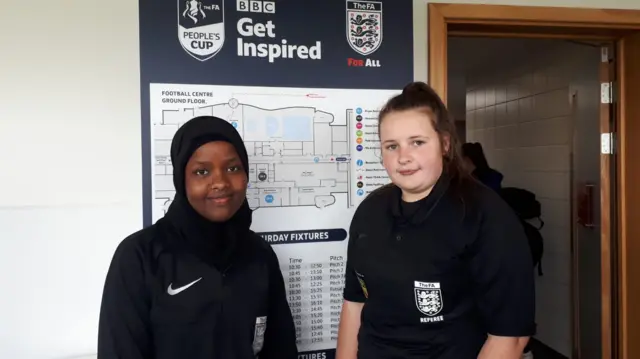 FA People's Cup referees, Alice Webb and Jawagir Roble