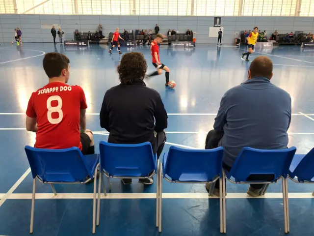 Futsal action at St George's Park