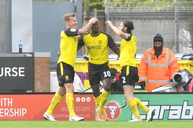 Burton celebrate