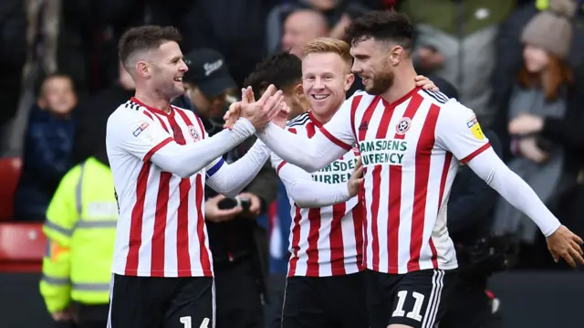 Sheffield United celebrate