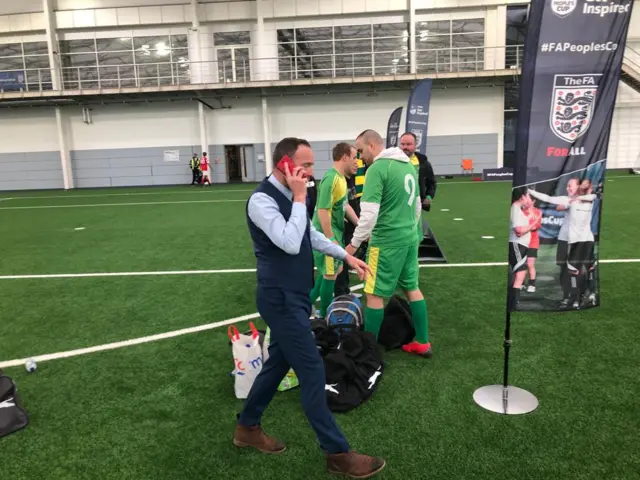 Not Gareth Southgate at FA People's Cup finals