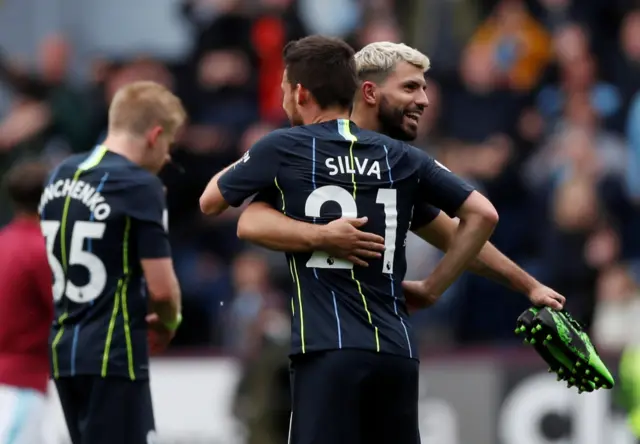 Sergio Aguero and David Silva