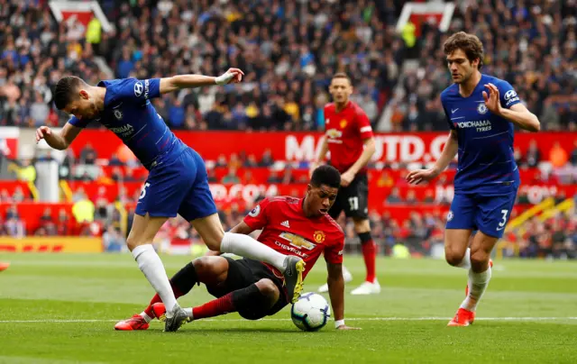 Jorginho and Marcus Rashford