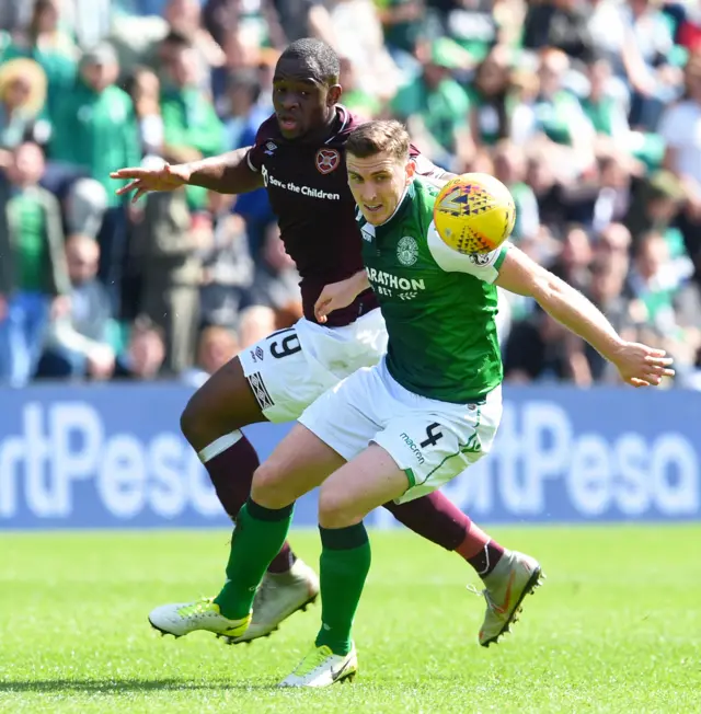 Hearts striker Uche Ikpeazu