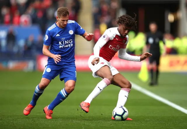 Marc Albrighton and Alex Iwobi