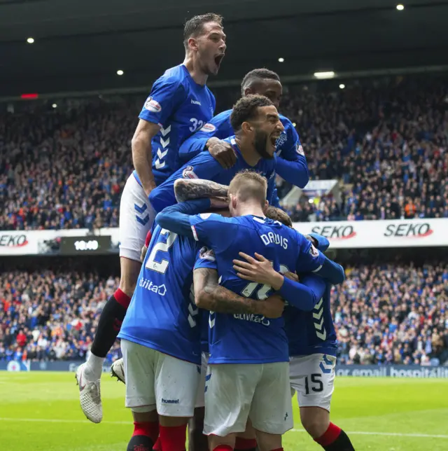 Rangers celebrate