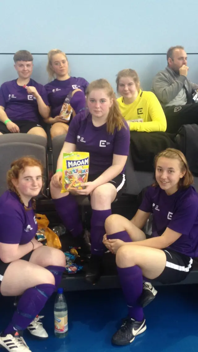 Wild Kicks eat sweets between matches