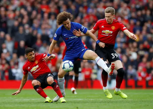 Alexis Sanchez, David Luiz and Scott McTominay