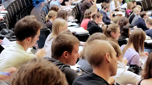 Students in a lecture hall