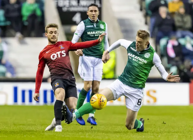 Goalless at Easter Road after a nervy first half