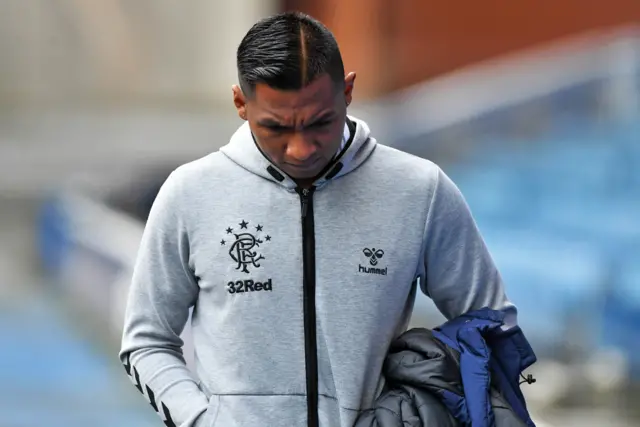 Rangers striker Alfredo Morelos at Ibrox