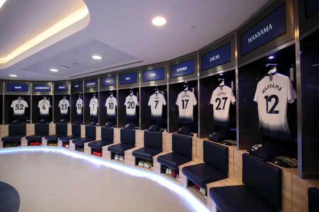 Tottenham dressing room