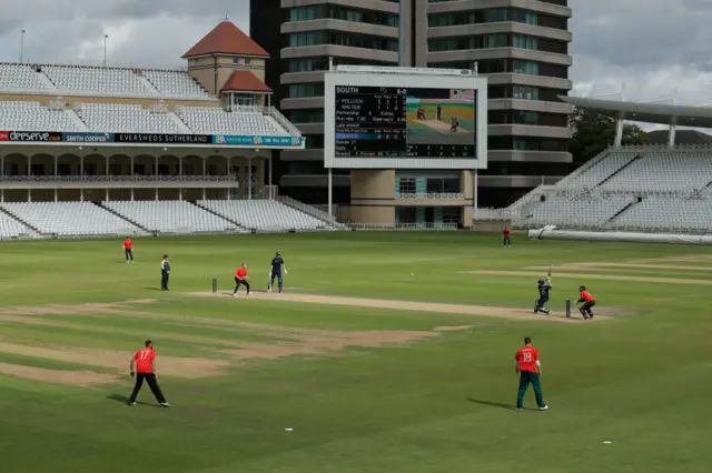 A trial of The Hundred took place at Trent Bridge last September