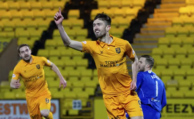 Ryan Hardie celebrates scoring