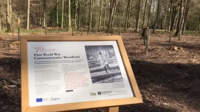 Memorial notice board